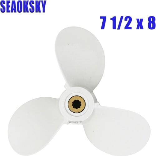 6E0-45941-01-EL boat engine propeller 7 1/2 x 8 -BA for Yamaha 4-6hp,propeller for hidea parsun 4-6hp