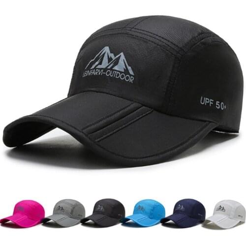 Folding cap hat Fly Fishing Cap Baseball Cap Outdoor Breathable Wide brimmed Hiking Hat Quick Drying Trekking Sun Hat Men Women