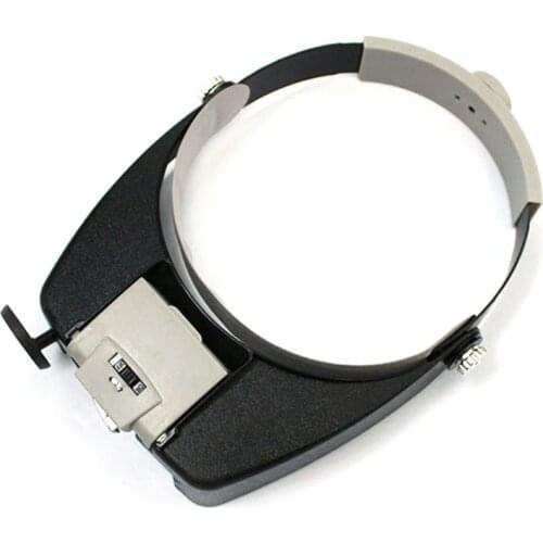 LED Lamp Light Headband Jewelry Magnifying Glass Head Loupe Reading Magnifier Headband LED Light Magnifying Glass Lens Visor