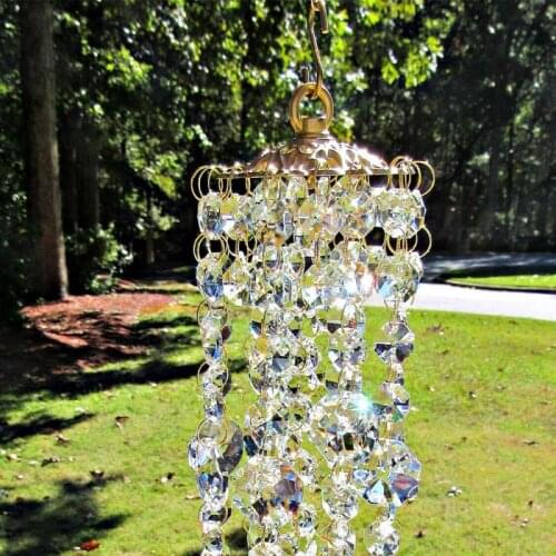 Wind Chimes For Home Decoration Colorful Crystal Wind Chimes Outdoor Garden Tool Yard Lawn Decoration Hanging Craft Wind Bell