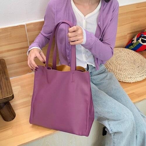 Large Capacity Soft PU Leather Casual Designer Shoulder Bag for Women 2021 Messenger Bags Big Lady Luxury Totes Purses Handbags
