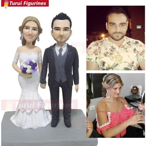 Lady Girl clay Cake Topper Weddding Cake Decoration Happy Birthday Cupcake Topper Dessert Sign High Heels for Party Supplies