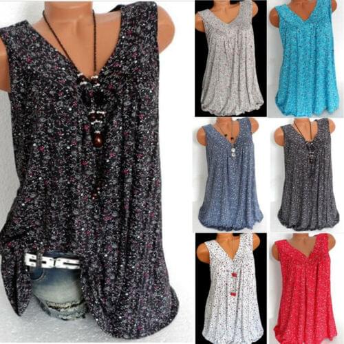 Fashion Women V-Neck Top Elegant Sleeveless Summer Vest Loose Tank debardeur femme Tank Ladies Tee camisa feminina