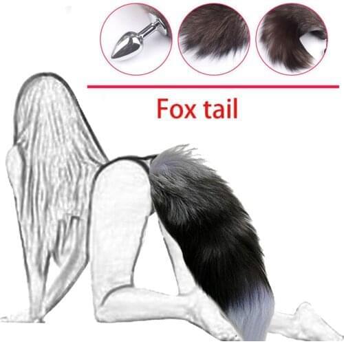 10 Color Fox Tail Sexy Accessories Adult Games Sex Toys For Woman Men Couples Gay Dildo Smooth Anal Butt Plug SM Erotic Cosplay