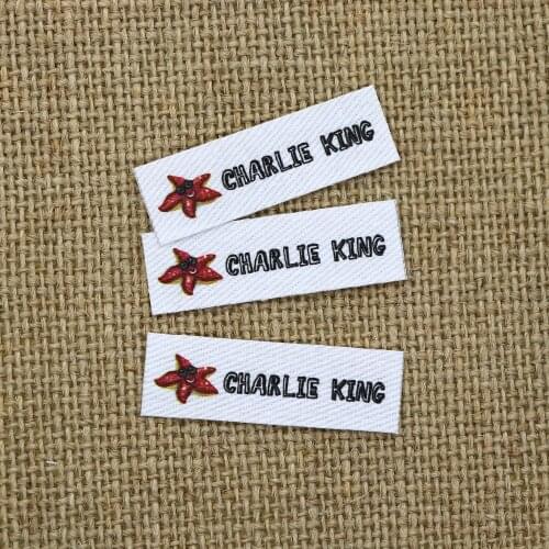 120pieces Ironing Labels, Logo or Text, Personalized Brand , Clothing Labels, Custom Design, Fabric tags (YT031)