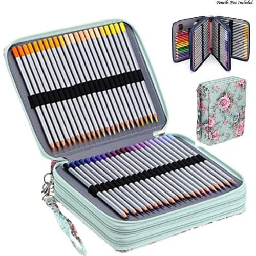 120 Slots Holes Pencil Case School Pencilcase for Girl Boy Cute Bee Monkey Pen Box Large Penal Big Storage Bag Stationery