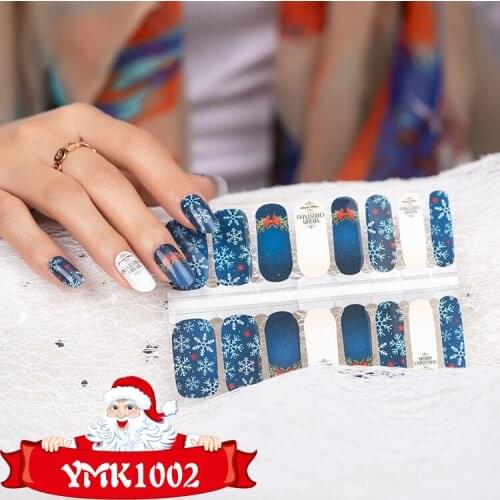 16tips/sheet 3D Nail Art Stickers Manicure Water Decals Nail Art Decorations Stickers Adhesive Water Transfer Stickers Decals