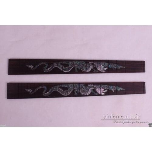 2 pcs Electric Guitar Fretboard Fingerboard 22 fret rosewood Dragon inlaid 24.75