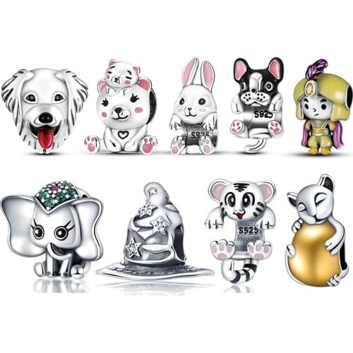 2021Hot Sale Mothers Day 925 Sterling Silver Love Charm Fit Original 3mm Bracelet&Bangle Making Fashion DIY Jewelry For Women