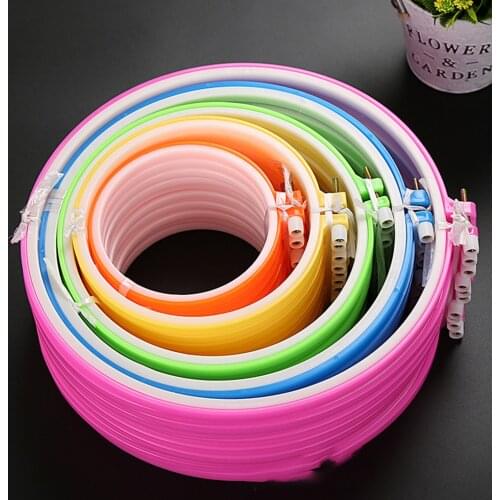 5 Size 8-25CM Bamboo Frame Embroidery Hoop Ring DIY Needlecraft Cross Stitch Machine Round Loop Hand Household Sewing Tools
