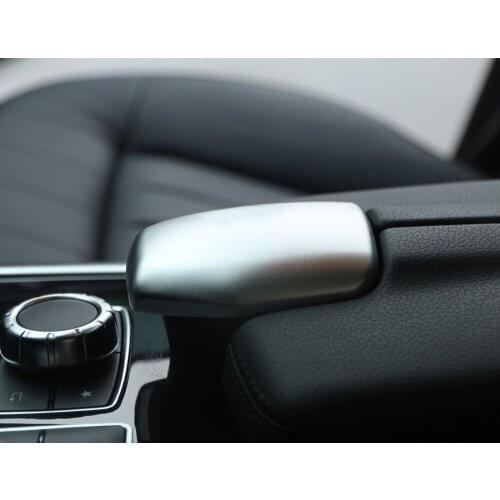 For Mercedes Benz E-Class W212 E180 E200 E260L E350 CLS Class 2012-2015 Aluminum Armrest Storage Box Cover with Logo Car-Styling