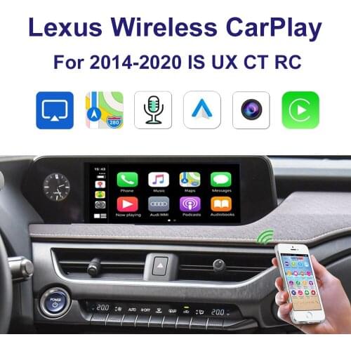 Wrieless Car Carplay support Iphone Android Auto Carlife U disk playback Kit For 2014-2020 Lexus IS UX CT RC