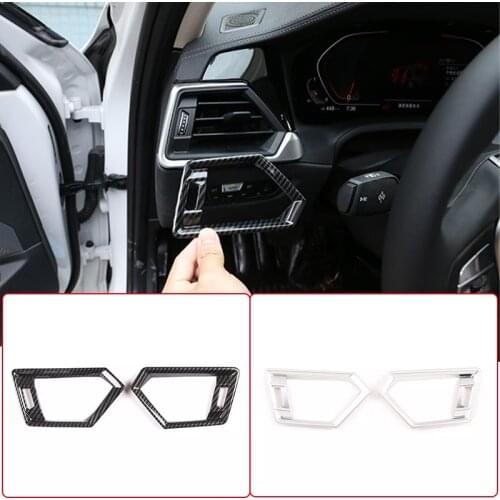 Car Styling Dashboard Air Conditioning Outlets frame decorative covers Stickers trim For BMW 3 series G20 G28 Auto Accessories