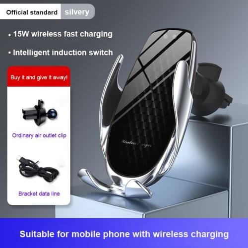 QI Car Wireless Charger Holder For IPhone 12 11 XS XR X 8 Samsung S20 S10 Mount Touch Sensor Fast Charging Phone Holder Bracket