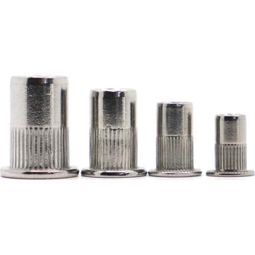 2-10pcs M3 M4 M5 M6 M8 M10 M12 304 Stainless Steel Rivnut Small Countersunk Head Riveted Nuts Insert Nutsert Cap Rivet Nut
