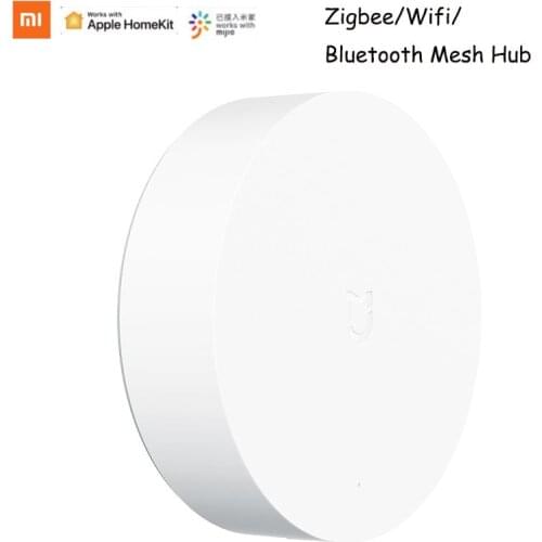 Xiaomi Mijia Multi-Mode Smart Gateway Voice Remote Control Automation work with ZigBee 3.0 WIFI Bluetooth Mesh Smart Devices