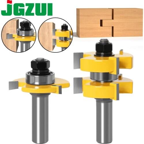 2pc 1/2" Shank 12mm shank Tongue & Groove Router Bit Set - Large StockWoodworking cutter TenonCutter for Woodworking