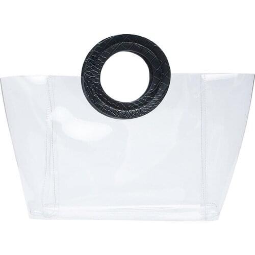 New Women Luxury Handbags Jelly Bag Women Bags Designer PVC Transparent Women Hand Bag Sac A Main Composite Bag Bolsa Feminina