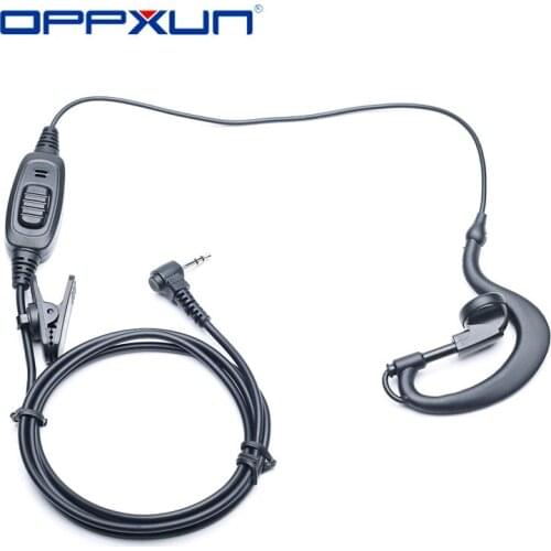 OPPXUN 1 Pin 2.5mm Ptt Mic Earpiece Headset for HYT Hytera Motorola Walkie Talkie Two Way Radio TC310 TC320 T6200 T6210 T6220