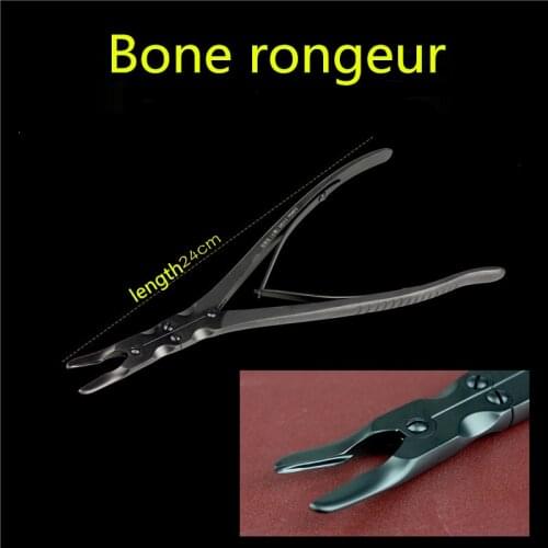 Orthopedic instrument Medical double joint bone rongeur straight head Micro curved bone cutting olecranon forceps sharp mouth