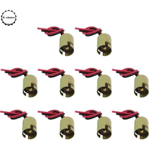 10Pcs 1156 BA15s LED Light Bulb Socket Holder with Wire Connector for Car Truck