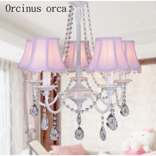 Pink Kids lamp K9 Luxury Crystal pendant lamp for Living Room Lamp indoor Light Crystal Pendant light free shipping