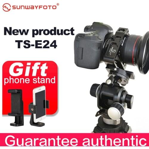 SUNWAYFOTO TS-E24 Tripod for Canon DSLR Camera TS-E17 TS-E24 Quick Release Plate and GH-PRO Geared Head Panning Clamp