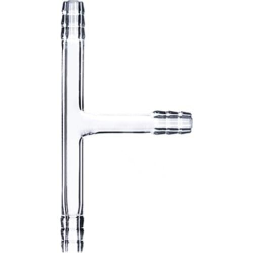 Glass T Connector Tube,10MM Hose Connection,Lab Tee Adapter,Chemistry Glassware