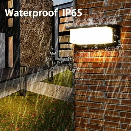 Light Control Motion Sensor Outdoor Wall light 18W Ip65 Waterproof Exterior Wall Lamps Led Stairwell Porch Lighting
