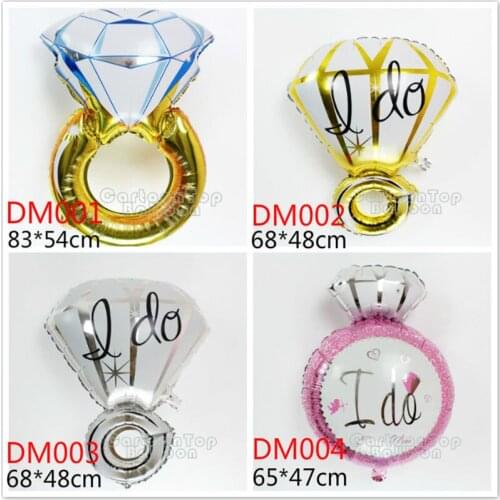 1pc/lot large diamond ring foil balloon 1pc/lot love ball for Wedding party decoration special gift for valentines day ballons