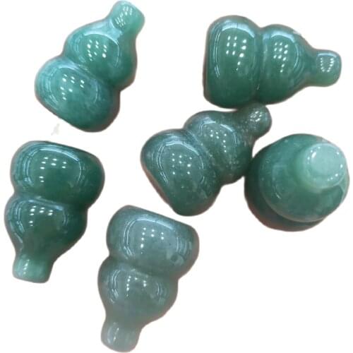 1pcs Natural Green Aventurine Carved Gourd Crystal Stone Cucurbit Decoration Crafts Natural Quartz Crystals