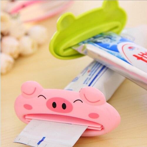 1pcs Animal Easy Toothpaste Dispenser Plastic Tooth Paste Tube Squeezer Useful Toothpaste Rolling Holder For Home Bathroom@02