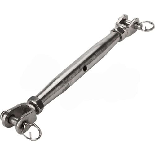 304 Stainless Steel European Style Closed Body M10 Jaw Turnbuckle With Working Magnetic