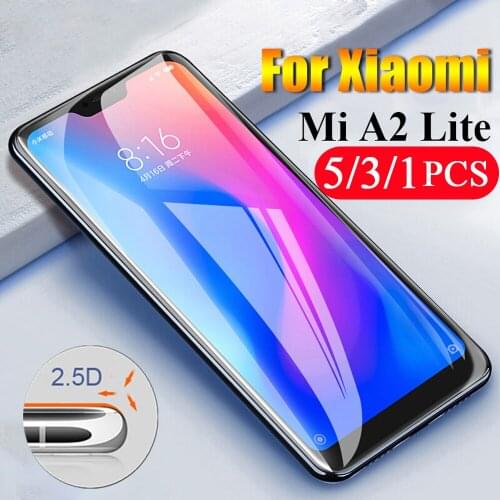 5/3/1Pcs tempered glass for xiaomi mi A2 lite phone screen protector xiaomi mi A3 lite protective film on the glass smartphone