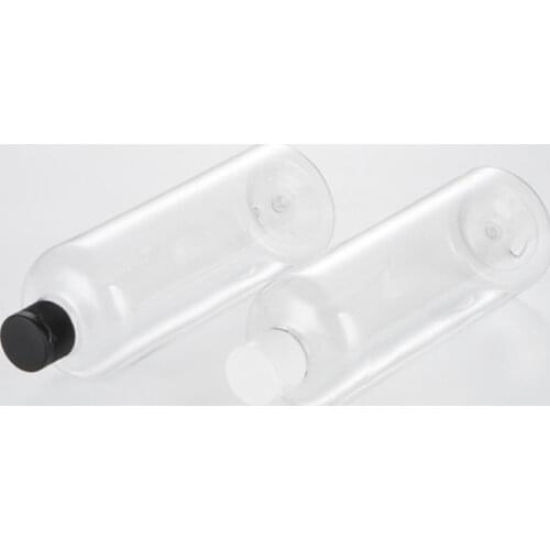 500ML X 12 Transparent Plastic Cream Bottle Flip Cap Refillable Cosmetic Lotion Packaging Empty Shower Gel Shampoo Bottles