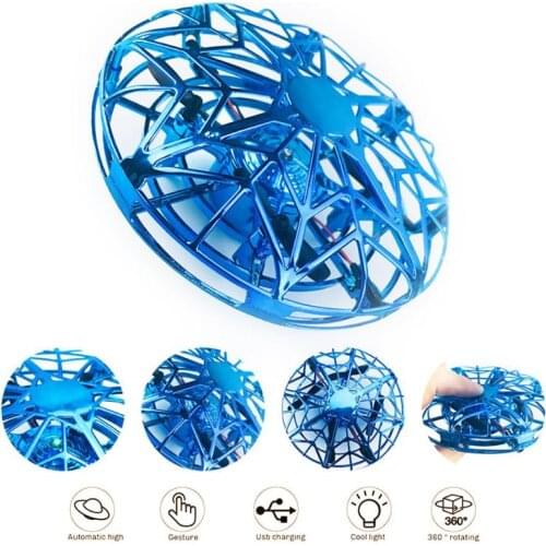 Anti-collision Induction Aircraft Toy UFO Ball Sensing Mini Drone for Kids Rollover Stunts and Induction Avoidance Lightness