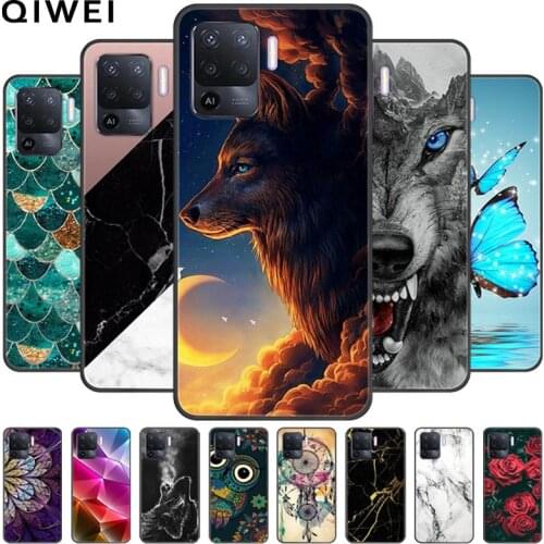 For OPPO Reno5 Lite Case 6.43'' Cartoon Wolf Silicone Soft Phone Cases For OPPO Reno 5 Lite Back Cover Reno 5Lite CPH2205 Coque