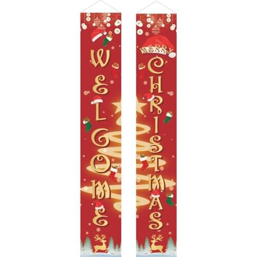 Curtain Door Curtain Decoration Christmas Home Decoration Merry Christmas Creative New Year Decoration