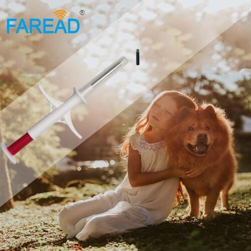 X100 Free shipping RFID Microchip 2.12x12mm 134.2KHz ISO11784 FDX-B animal pet transponder horse syringe ID tracking chip