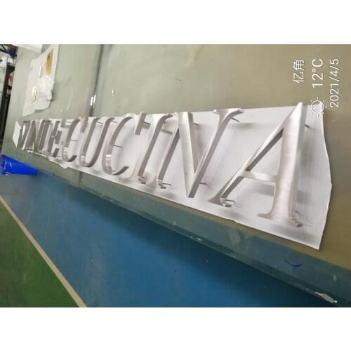 Customized Visible Metal Channel Letter 3D Advertising Stainless Steel Signage for Decoration