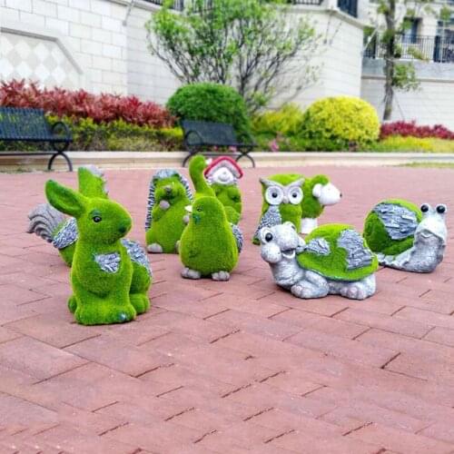 Outdoor Simulation Flocking Animal Resin Statues Courtyard Garden Sculpture Decoration Landscape Kindergarten Figurines Crafts