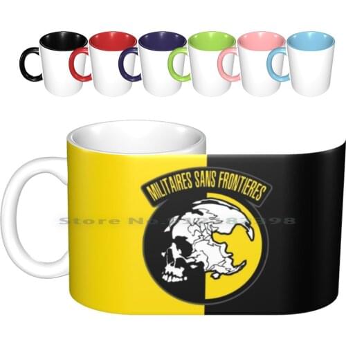 Mgs-Militaires Sans Frontieres Logo Ceramic Mugs Coffee Cups Milk Tea Mug Nerd Geek Gamer Meme Fox Foxhound Hound Diamond Dog