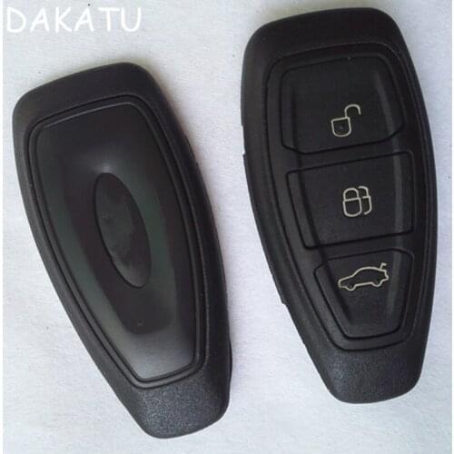 DAKATU 3 Button Car Key Shell with Insert Blade Replacement Smart Key for Ford Mondeo Fiesta Focus Titanium C-Max Kuga Refit