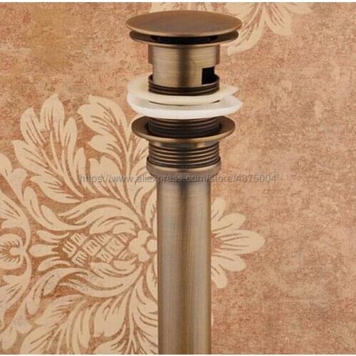 Bathroom Basin Faucet Sink Pop Up Drain Overflow Antique Brass bathroom parts faucet accessories Brand New Nsd024