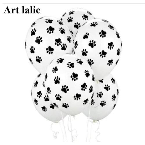10Pcs Top Quality Dog Paws Print Latex Balloons Birthday Party Kids Holiday Balloons Toys Decoration Party Supplies