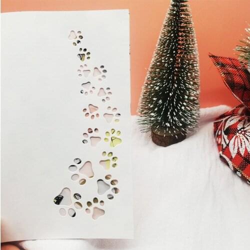 Metal Die Cutters For Scrapbooking Dog Footprints Photo Album Crafts Molds For Cards Animal Insects Diy Scrapbooking Dies Metal