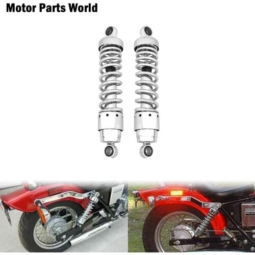Motorcycle Universal Chrome 310mm 12" inch Rear Shock Absorber For Harley Sportster Softail Deuce FXSTD Touing Road King FLHR