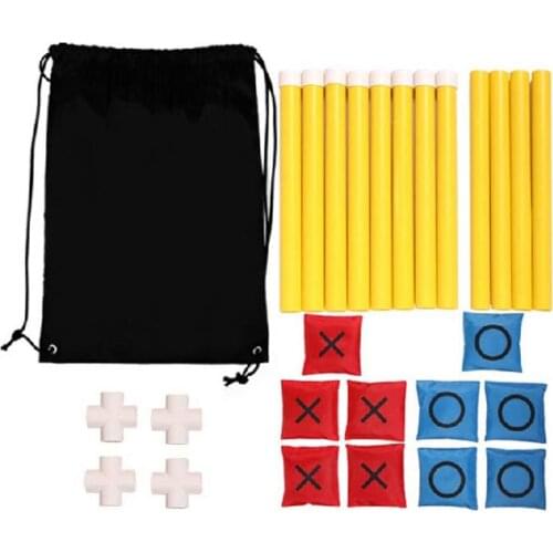 Flag Throwing Toy Set Outdoor Indoor Portable Games With Frame Outdoor Sandbag Throwing Toy Kit Parent-Child Interactive Game