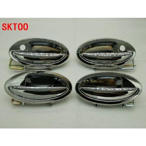 SKTOO 4Pcs/Set for Lifan 520 Chrome Exterior Door Handle Covers 520i Accessories Good Quality Metal Stickers Car Styling