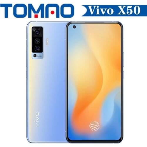 Official Original New Vivo X50 5G SmartPhone 20x digital zoom Snapdragon 765G 8GB RAM 128GB 256GB ROM 48MP AOMLED 4200mAh 33W